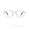 New Handcraft Classical Full Rim Rectangle Metal Optical Frames Corrective Eyewear